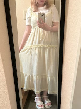 「Lace Ladies（レースレディース）のアイテム」を使った、なるみさん（レディース・157cm）の春コーディネート