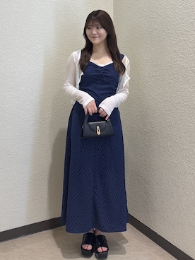 「フェミニンカジュアル」｜ゆいはさん（レディース・158cm）の夏コーディネート