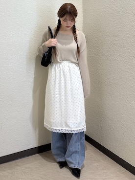 「FREE'S MART（フリーズマート）のアイテム」を使った、ゆいはさん（レディース・158cm）の春コーディネート
