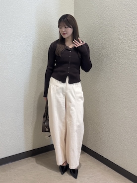 「FREE'S MART（フリーズマート）のアイテム（ハンドバッグ）」を使った、ゆいはさん（レディース・158cm）の秋コーディネート