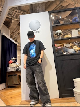 「arth（アース）のアイテム（キャップ）」を使った、まなさん（メンズ・174cm）の春コーディネート