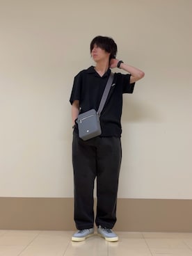 「LACOSTE（ラコステ）のアイテム」を使った、Suzukiさん（メンズ・175cm）の夏コーディネート