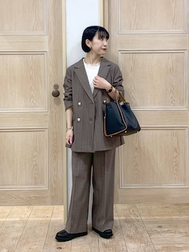 「アイテム（チョーカー）」を使った、515yoshiさん（レディース・149cm・30代）の秋コーディネート