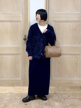 「GLOBAL WORK（グローバルワーク）のアイテム（ワンピース）」を使った、515yoshiさん（レディース・149cm）の秋コーディネート