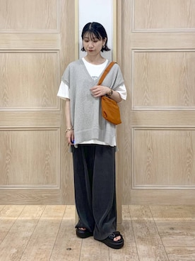 「リラックス」｜515yoshiさん（レディース・149cm）の夏コーディネート