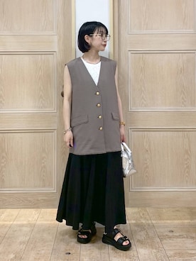 「アイテム（チョーカー）」を使った、515yoshiさん（レディース・149cm・30代）の秋コーディネート