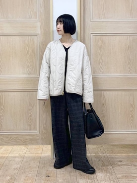 「アイテム（ブルゾン）」を使った、515yoshiさん（レディース・149cm・30代）の秋コーディネート