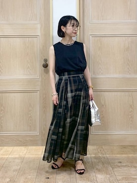 「アイテム（スカート）」を使った、515yoshiさん（レディース・149cm・30代）の秋コーディネート