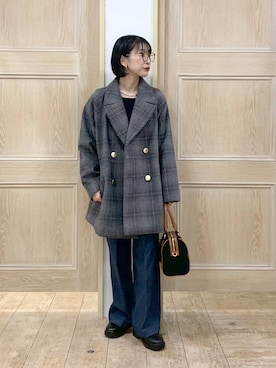 「アイテム（チェスターコート）」を使った、515yoshiさん（レディース・149cm）の秋コーディネート