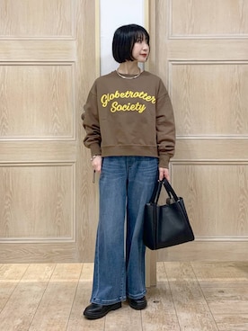 「アイテム（トートバッグ）」を使った、515yoshiさん（レディース・149cm・30代）の秋コーディネート