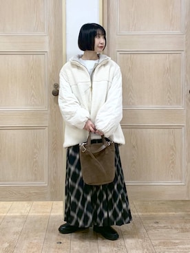 「GLOBAL WORK（グローバルワーク）のアイテム（ブルゾン）」を使った、515yoshiさん（レディース・149cm）の秋コーディネート