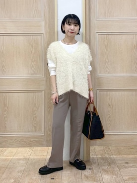 「アイテム（チョーカー）」を使った、515yoshiさん（レディース・149cm・30代）の秋コーディネート