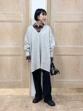 「アイテム（ハンドバッグ）」を使った、515yoshiさん（レディース・149cm・30代）の秋コーディネート