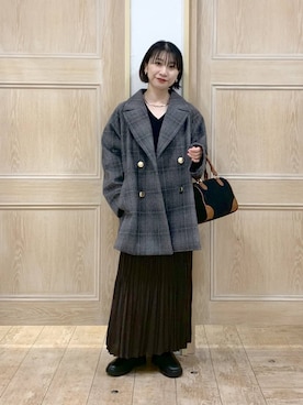 「チェック」｜515yoshiさん（レディース・149cm・30代）の秋コーディネート