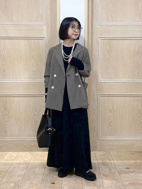 「アイテム（テーラードジャケット）」を使った、515yoshiさん（レディース・149cm・30代）の秋コーディネート
