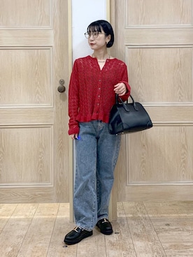 「アイテム（チョーカー）」を使った、515yoshiさん（レディース・149cm・30代）の秋コーディネート