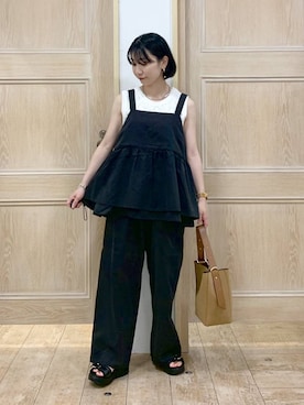 「アイテム（オールインワン・サロペット）」を使った、515yoshiさん（レディース・149cm・30代）の秋コーディネート