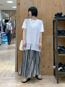 「バッグ」｜「アイテム（アクセサリー）」を使った、515yoshiさん（レディース・149cm）の夏コーディネート