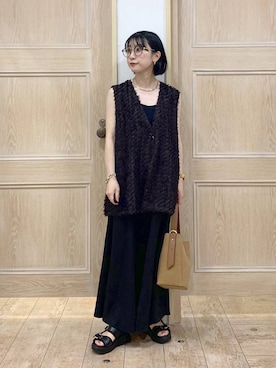 「アイテム（チョーカー）」を使った、515yoshiさん（レディース・149cm・30代）の秋コーディネート