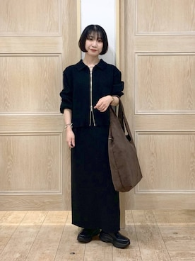 「GLOBAL WORK（グローバルワーク）のアイテム（ワンピース）」を使った、515yoshiさん（レディース・149cm）の秋コーディネート