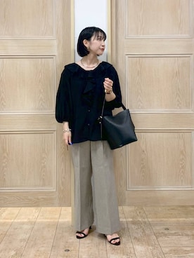 「アイテム（チョーカー）」を使った、515yoshiさん（レディース・149cm）の秋コーディネート