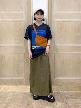「アイテム（キャップ）」を使った、515yoshiさん（レディース・149cm・30代）の夏コーディネート