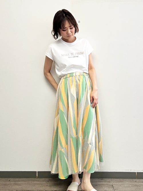 【接触冷感・紫外線防止・洗える】ロゴTシャツ（MAKE IT FRESH）
