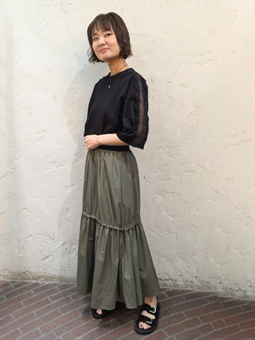R-ISM / リズム 【洗える】レースコンビTシャツ R-ISM（リズム）の「【洗える】レースコンビTシャツ（Tシャツ