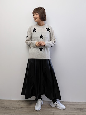 「レザースカート」｜rismstaffさん（レディース・167cm）の秋コーディネート