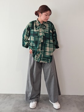 「R-ISM（リズム）のアイテム」を使った、rismstaffさん（レディース・154cm）の秋コーディネート