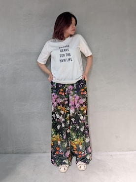 「 Tシャツ」｜rismstaffさん（レディース・154cm）の春コーディネート