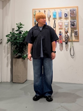 「BAYFLOW（ベイフロー）のアイテム」を使った、あおいさん（メンズ・164cm）の夏コーディネート