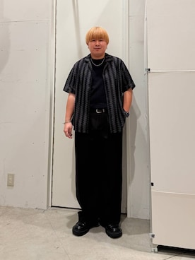「BAYFLOW（ベイフロー）のアイテム」を使った、あおいさん（メンズ・164cm）の夏コーディネート