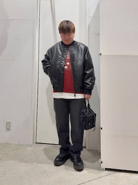 「GERRY（ジェリー）のアイテム」を使った、あおいさん（メンズ・164cm）の冬コーディネート