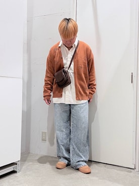 「アイテム（カーディガン/ボレロ）」を使った、あおいさん（メンズ・164cm・20代）の秋コーディネート