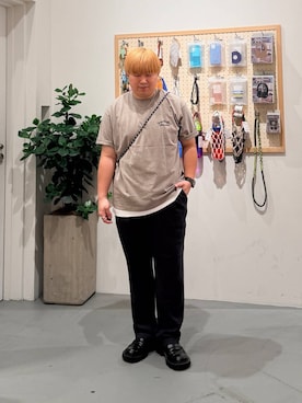 「BAYFLOW（ベイフロー）のアイテム」を使った、あおいさん（メンズ・164cm）の夏コーディネート