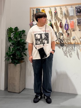 「BAYFLOW（ベイフロー）のアイテム」を使った、あおいさん（メンズ・164cm）の夏コーディネート
