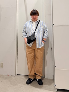「BAYFLOW（ベイフロー）のアイテム（パンツ）」を使った、あおいさん（メンズ・164cm）の春コーディネート