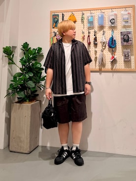 「GERRY（ジェリー）のアイテム」を使った、あおいさん（メンズ・164cm）の夏コーディネート