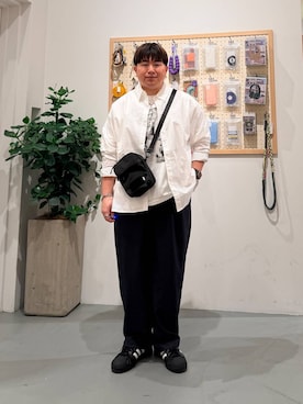 「BAYFLOW（ベイフロー）のアイテム（パンツ）」を使った、あおいさん（メンズ・164cm）の春コーディネート