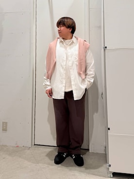 「adidas（アディダス）の【adidas(アディダス)】SUPERSTAR 2(MEN)（その他シューズ、ブラック系）」を使った、あおいさん（メンズ・164cm）の春コーディネート