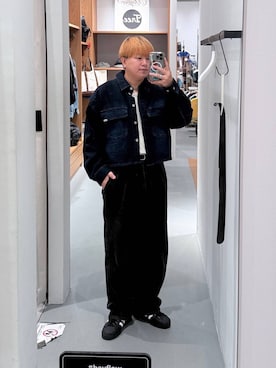 「HEREIAM（ヘレイアム）のアイテム」を使った、あおいさん（メンズ・164cm）の秋コーディネート