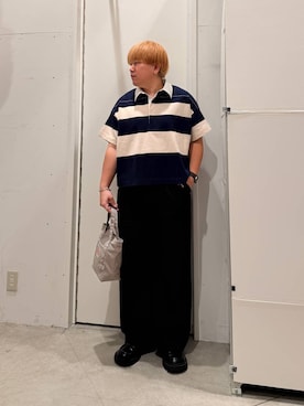 「BAYFLOW（ベイフロー）のアイテム」を使った、あおいさん（メンズ・164cm）の夏コーディネート
