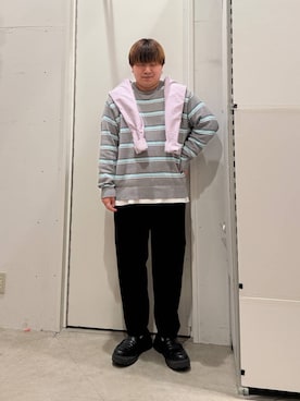 「BAYFLOW（ベイフロー）のアイテム」を使った、あおいさん（メンズ・164cm）の春コーディネート