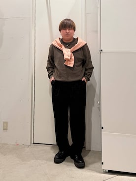 「BAYFLOW（ベイフロー）のアイテム」を使った、あおいさん（メンズ・164cm）の春コーディネート