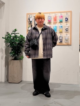 「アイテム（その他シューズ）」を使った、あおいさん（メンズ・164cm・20代）の秋コーディネート