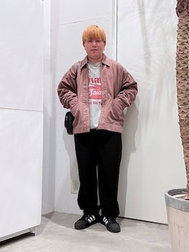 「アイテム（その他アウター）」を使った、あおいさん（メンズ・164cm・20代）の秋コーディネート