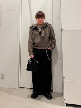 「BAYFLOW（ベイフロー）のアイテム」を使った、あおいさん（メンズ・164cm）の春コーディネート