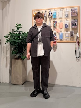 「BAYFLOW（ベイフロー）のアイテム（パンツ）」を使った、あおいさん（メンズ・164cm）の春コーディネート