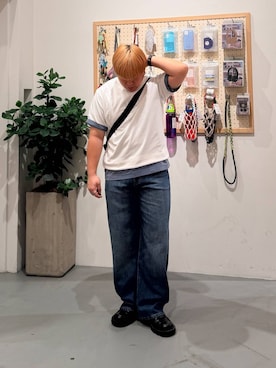 「BAYFLOW（ベイフロー）のアイテム」を使った、あおいさん（メンズ・164cm）の夏コーディネート